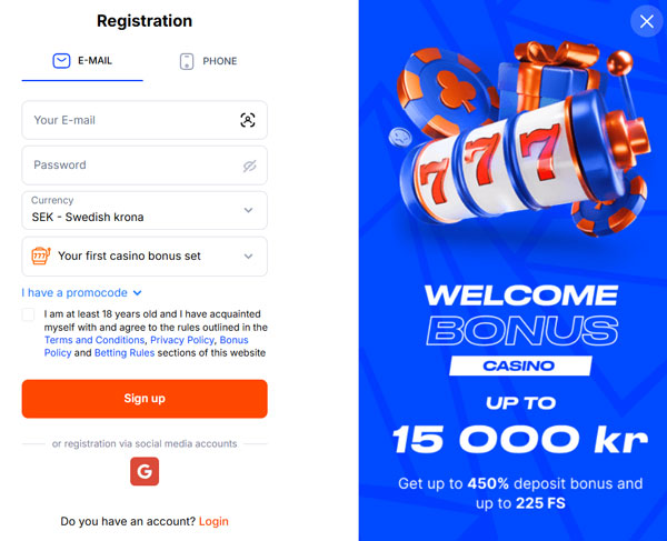 Registration process